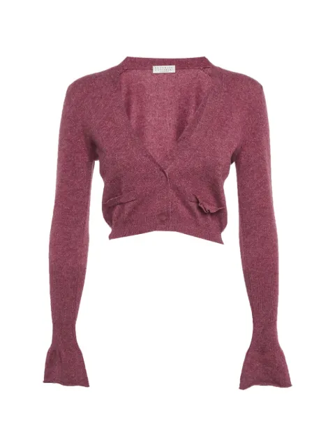 Brunello Cucinelli cropped cashmere cardigan Pink 1303406