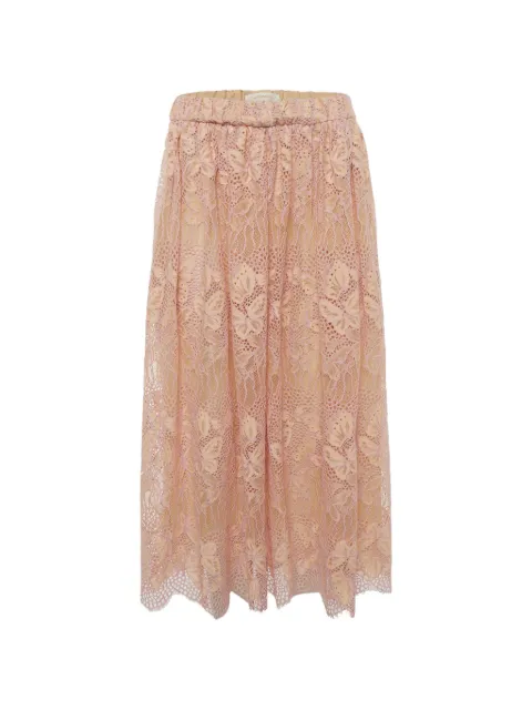 ZIMMERMANN Harmony lace midi skirt Pink 1316410