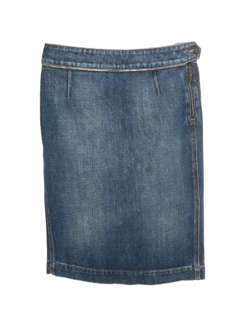 Saint Laurent Pre-Owned denim mini skirt Blue 1325005