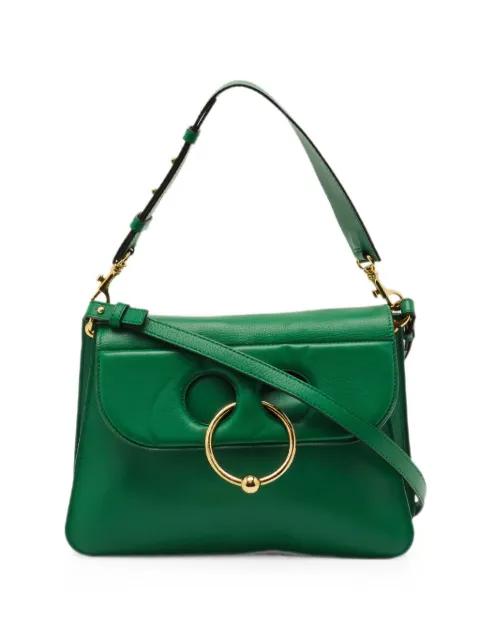 JW Anderson medium Pierce leather shoulder bag Green 1281710