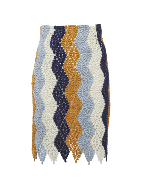 Giambattista Valli embroidered A-line mini skirt Neutrals 1320623