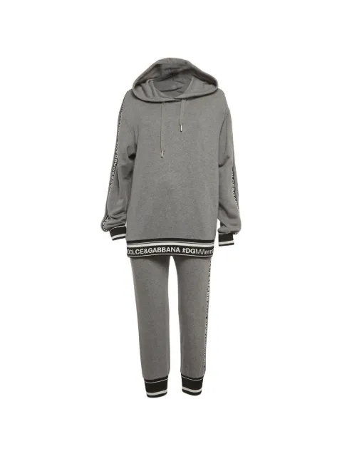 Dolce & Gabbana Pre-Owned logo-trim tracksuit Grey 1292874