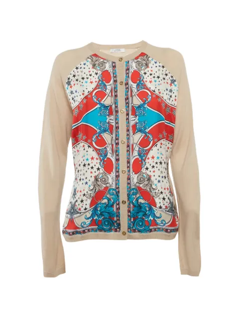 Versace Pre-Owned crew-neck cardigan Neutrals 1291485