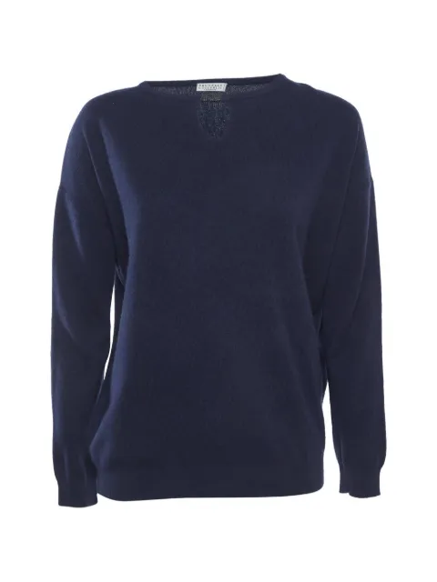 Brunello Cucinelli Vintage Monili sweater Blue 1318101