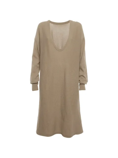 Chloé Pre-Owned knit midi dress Neutrals 1292513
