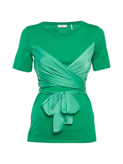 SANDRO wrapped waist-tie top Green 1288238
