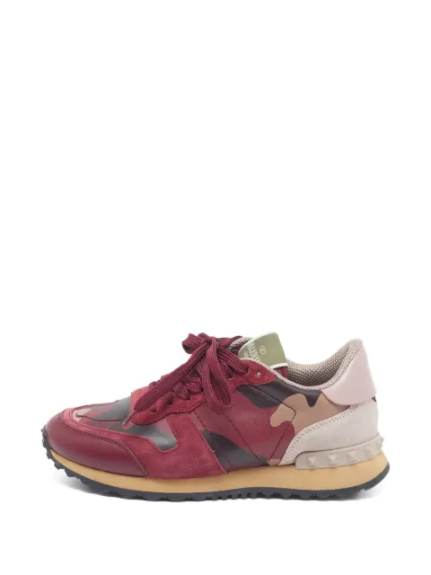 Valentino Garavani Pre-Owned Rockrunner camo-print sneakers Red 1320594
