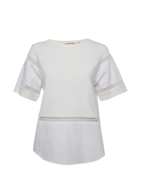 See By Chloé Vintage crew-neck short-sleeve T-shirt White 1329867