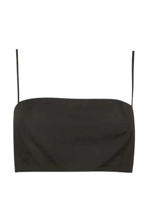 Prada Pre-Owned spaghetti-strap crop top Black 1360906