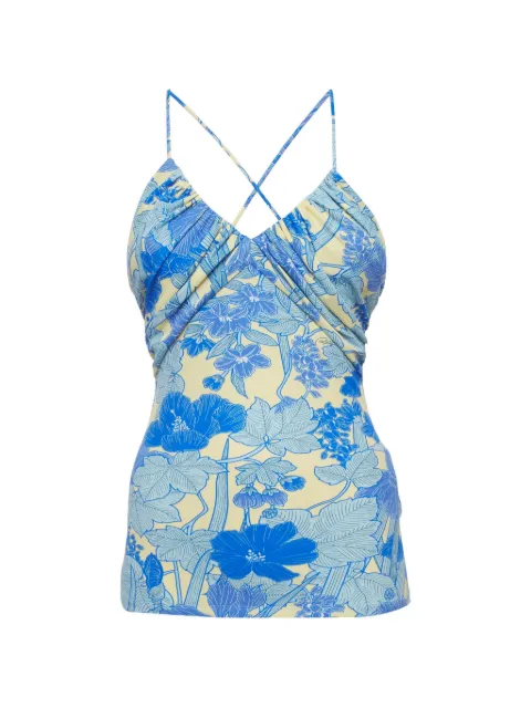 Roberto Cavalli Vintage floral-print top Blue 1295872