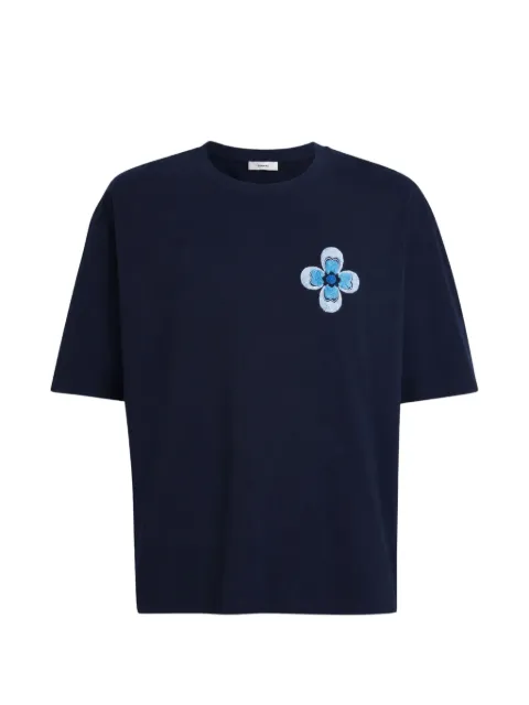 COMMAS embroidered cotton T-shirt Blue PF26T001009