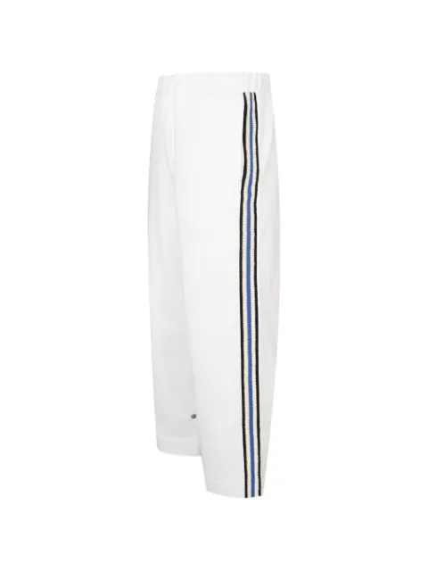 COMMAS crochet-stripe jersey trousers White FW26T013003