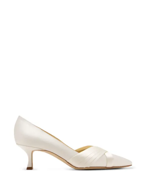 Manolo Blahnik Vieralo crossover-strap pointed-toe pumps White 1263138