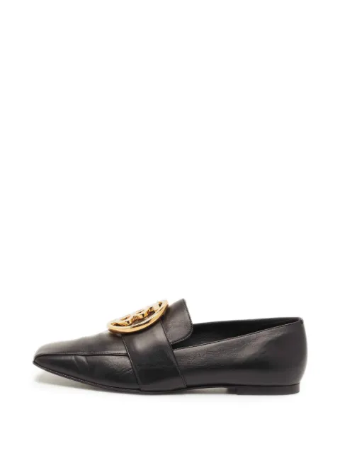 Burberry Pre-Owned TB logo-plaque loafers Black 1333549