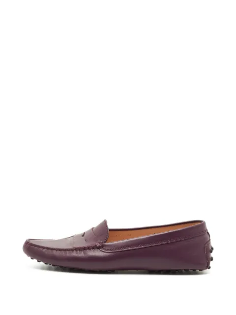Tod's Vintage penny loafers Purple 1290386