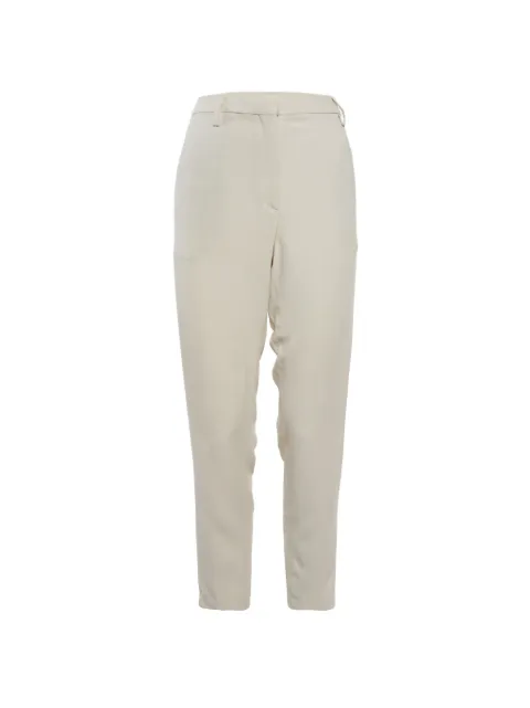 Brunello Cucinelli zip-up tailored trousers White 1316060