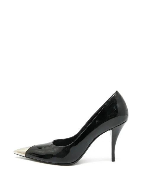 Saint Laurent Pre-Owned Maike leather heeled pumps Black 1300248