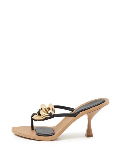 Stella McCartney Pre-Owned chain-link heeled sandals Black 1352697