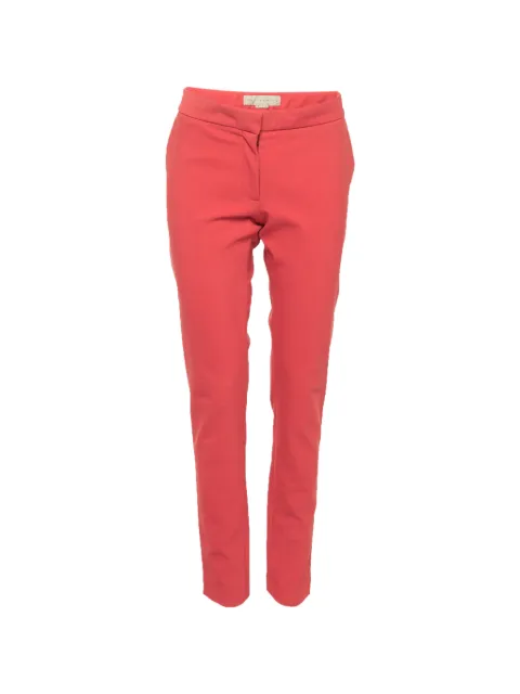 Stella McCartney Pre-Owned twill straight-fit trousers Red 1290480