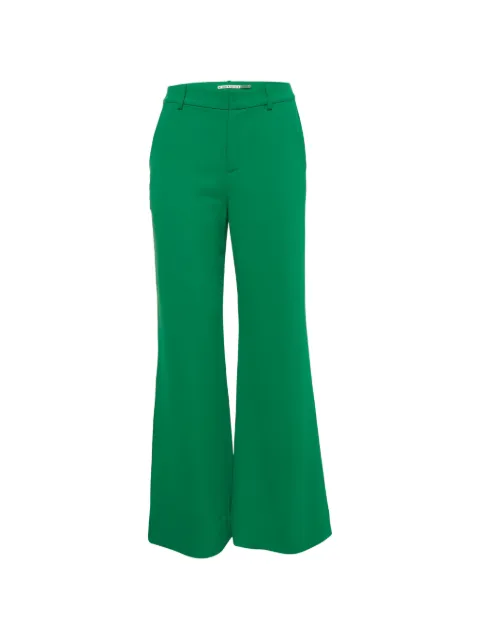 alice + olivia wide-leg crepe trousers Green 1328882