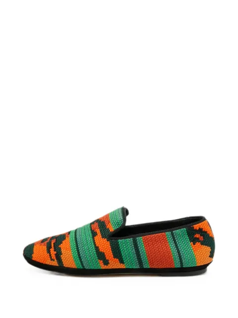 Loewe Pre-Owned Anagram smoking slippers Orange 1324211
