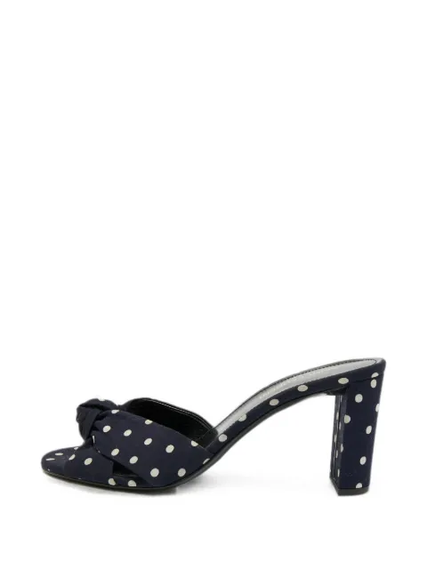 Saint Laurent Pre-Owned Bianca heeled sandals Blue 1324010