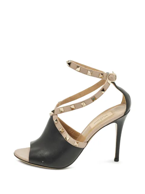 Valentino Garavani Pre-Owned Rockstud heeled sandals Black 1288567
