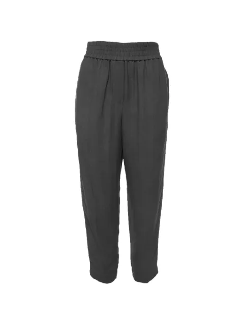 Brunello Cucinelli Vintage elasticated-waistband trousers Grey 1337594