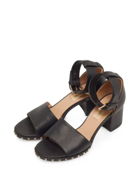 Valentino Garavani Pre-Owned Soul Rockstud ankle strap sandals Black 1319026