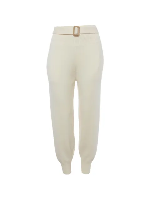 Chloé Pre-Owned knitted belted track pants White 1315415