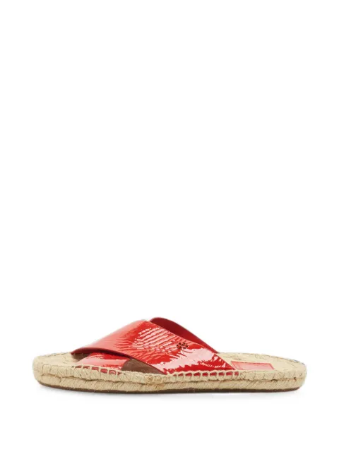 Tory Burch patent-finish leather sandals Red 1343327
