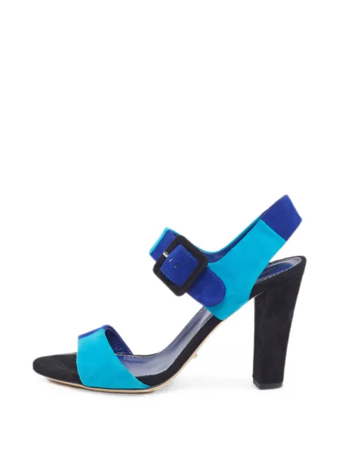 Sergio Rossi tricolour ankle strap sandals Blue 1301505