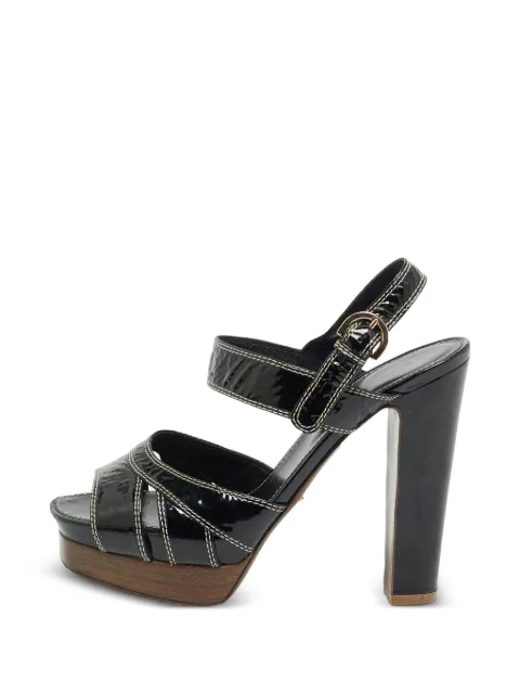 Sergio Rossi platform ankle-strap sandals Black 1316697