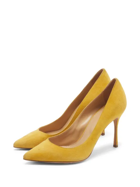 Sergio Rossi suede pumps Yellow 1357512