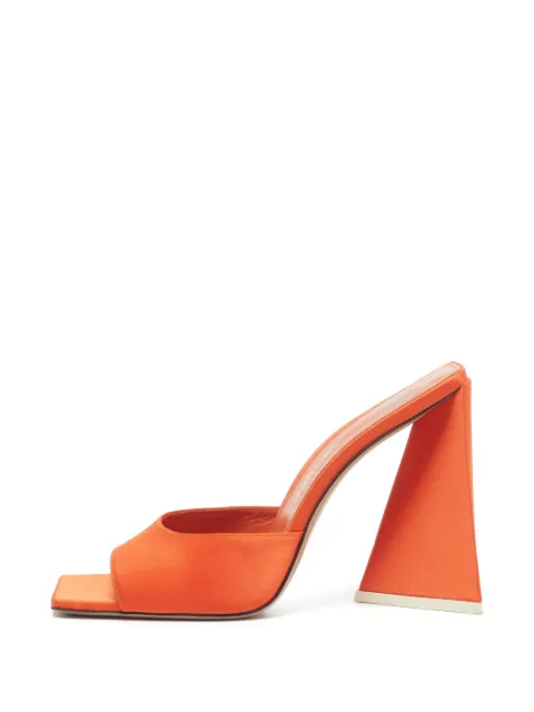 The Attico Luz square-toe mules Orange 1343326