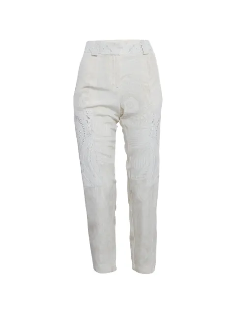 Roberto Cavalli Vintage printed slim-fit trousers Neutrals 1257224
