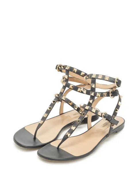 Valentino Garavani Pre-Owned Rockstud caged sandals Black 1357632