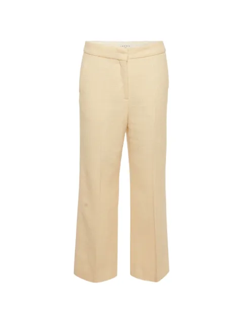 SANDRO tweed straight-leg trousers Neutrals 1295549