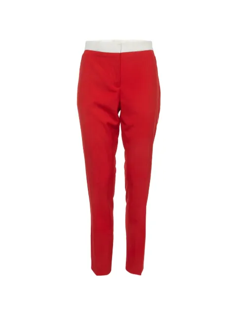 Burberry Pre-Owned Hanover straight-cut trousers Red 1291483