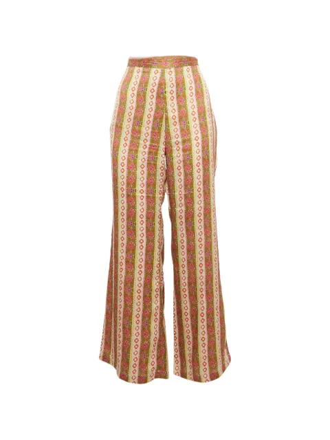 SANDRO crepe flared trousers Neutrals 1260118