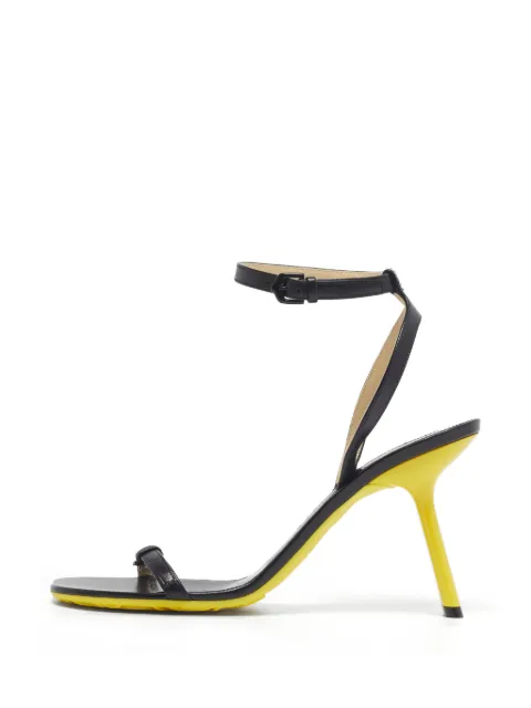 Loewe Pre-Owned Petal ankle-strap heeled sandals Black 1340082