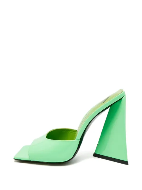 The Attico Devon leather sandals Green 1349925