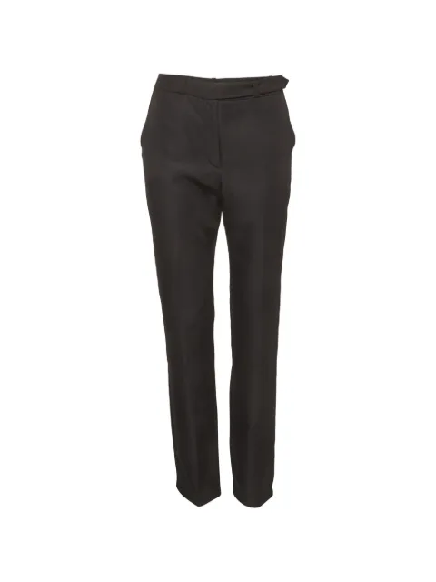 Paco Rabanne Pre-Owned straight-leg crepe trousers Black 1359853