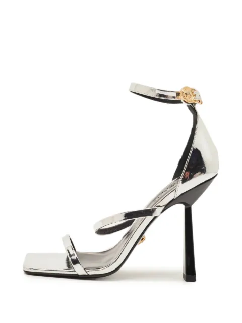 Versace Pre-Owned Safety Pin ankle strap sandals Silver 1329686