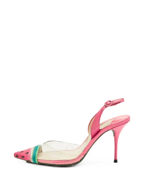Sophia Webster Watermelon slingback pumps Pink 1316134