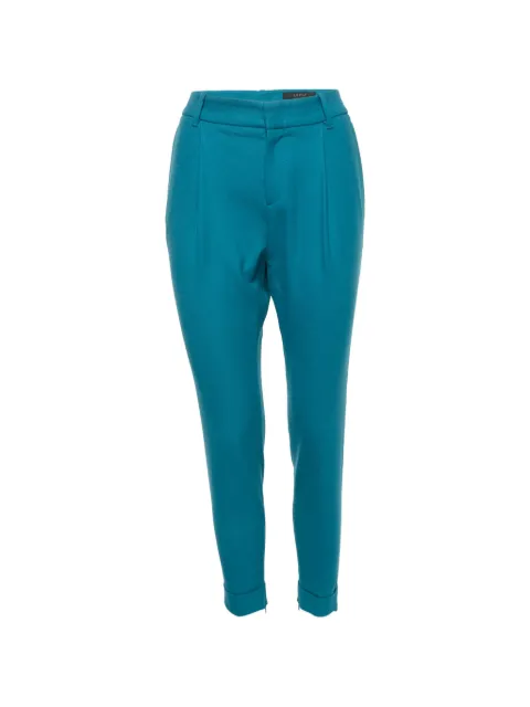 Gucci Pre-Owned gabardine slim-fit trousers Blue 1306944