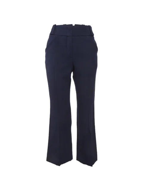 Fendi Pre-Owned flared gabardine trousers Blue 1290001