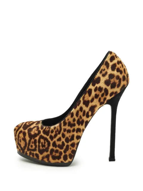 Saint Laurent Pre-Owned Tribtoo platform pumps Neutrals 1267564