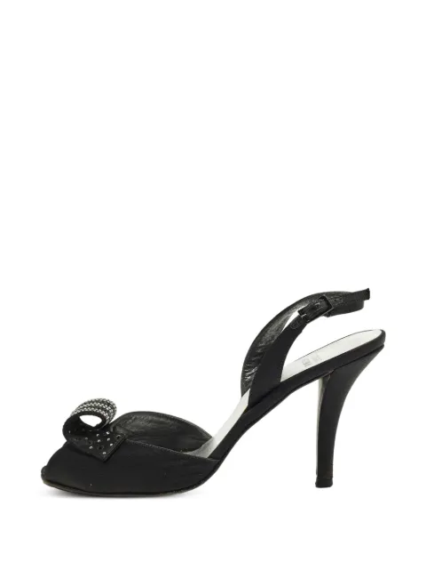 Stuart Weitzman crystal-embellished slingback sandals Black 1336871