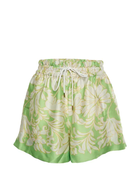 SANDRO daisy-print shorts Green 1330480